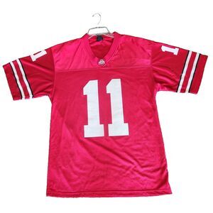 Mens Atlantis Ohio State Buckeyes OSU Football Team Jersey Red Sz M 100% Poly